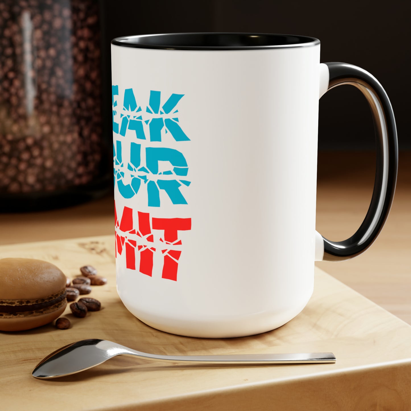 Two-Tone Coffee Mugs, 15oz